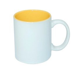 Tazza 330 ml ECO con l'interno giallo oro Sublimazione Termostampa