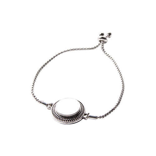 Bracciale in metallo con cerchio per stampa sublimatica 