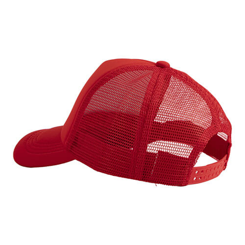 Cappellino Trucker per adulti a colori per sublimazione e trasferimento termico - rosso