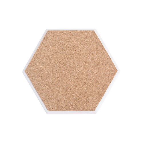 Sottobicchiere in ceramica Sublimazione Termostampa - esagono