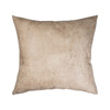Set di 4 federe in pelle 40 x 40 cm da stampare - marrone chiaro