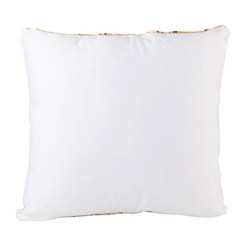 Copricuscino 40 x 40 cm con paillettes bicolore per sublimazione – d’oro