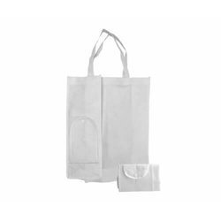 Borsa Eco Bianca Pieghevole 31x39x12cm Sublimazione Trasferimento termico