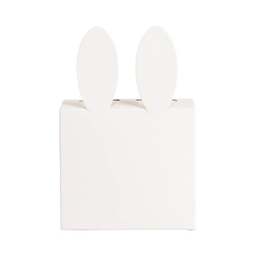 Confezione decorativa con orecchie da coniglio per sublimazione - 9 x 9 x 13 cm