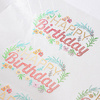 Foglio con zirconi per trasferimento termico - Happy Birthday
