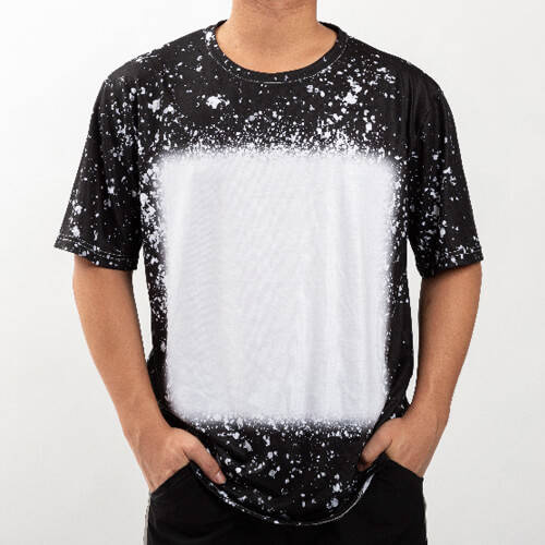T-shirt Cotton-Like Bleached Starry Black per sublimazione