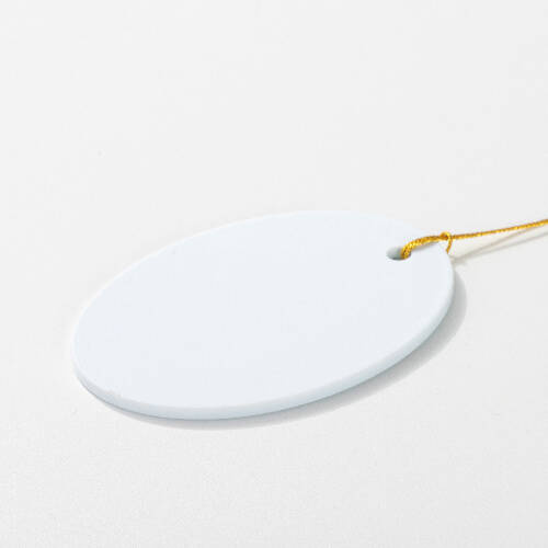 Ciondolo in plastica per sublimazione - ovale