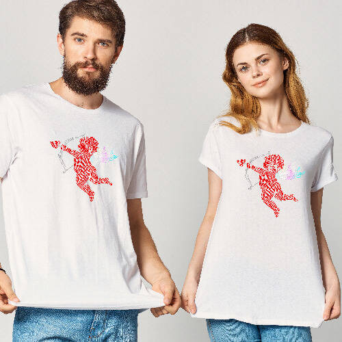 Foglio grande con zirconi per trasferimento termico - Amore