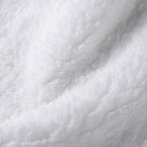 Coperta Minky con fodera Sherpa per sublimazione - bianca