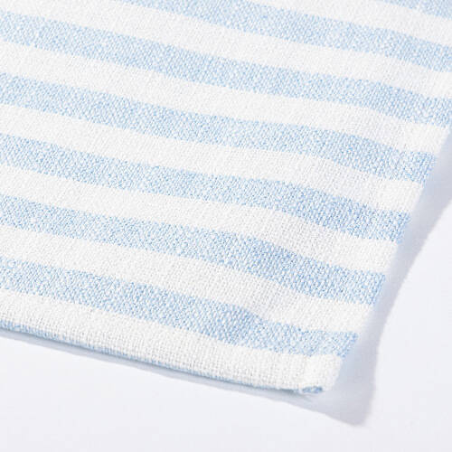 Tovaglietta in tela 45 x 40 cm crema con strisce blu per sublimazione