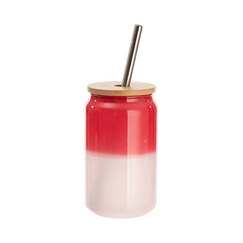 Vetro 400 ml che cambia colore se esposto al calore per sublimazione - Rosso