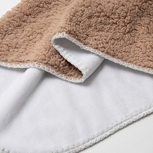 Coperta Minky con fodera Sherpa per sublimazione - kaki