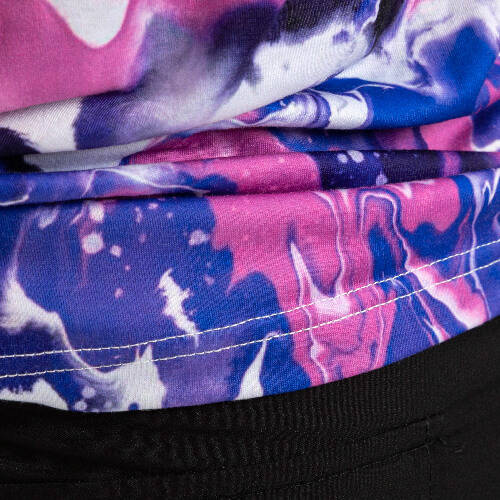 T-shirt Cotton-Like Bleached Bloom Blue per sublimazione