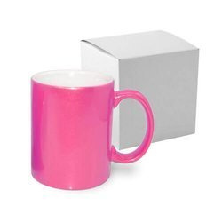 Tazza ALU rosa scuro con la scatola Sublimazione Termostampa
