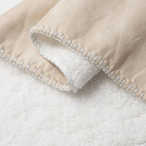Coperta in pile Leathaire e Arctic per la sublimazione - beige