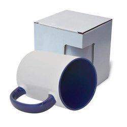 Tazza MAX 450 ml FUNNY blu scuro con la scatola Sublimazione Termostampa