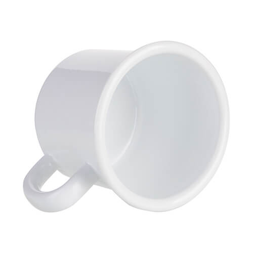 Tazza da 360 ml smaltata bianca per sublimazione