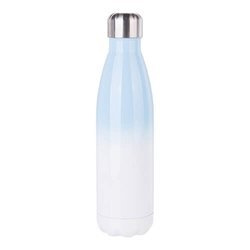 Borraccia bevande 500 ml - bianco / blu - Stampa sublimatica a trasferimento termico