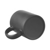 Tazza Full Color - nero opaco con interno bianco per trasferimento termico, con una scatola di cartone