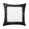 Federa in lino 40 x 40 cm Bleached Starry Black per sublimazione