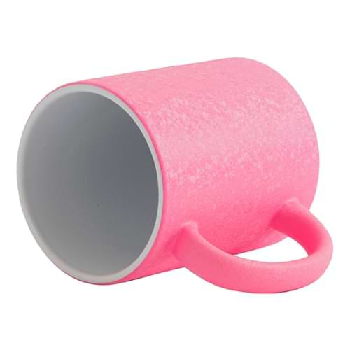 Tazza 325 ml con effetto superficie screpolata per sublimazione - rosa