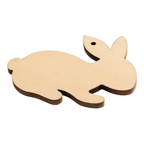 Ciondolo in compensato per sublimazione - Coniglietto