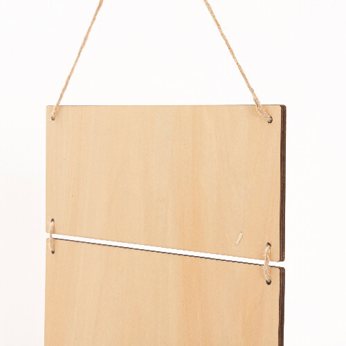 Tre cornici sospese in compensato per la sublimazione