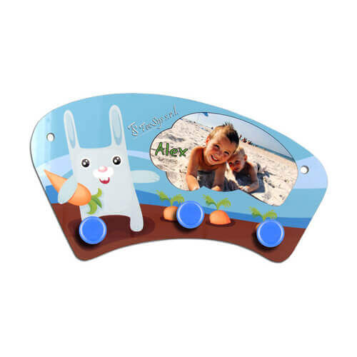 Appendiabiti in MDF per sublimazione - cerchi blu