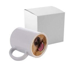 Tazza 330 ml con la stampa fondo - la lingua del cane + la scatola Sublimazione Termostampa
