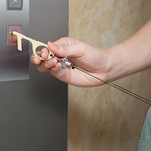 Portachiavi senza contatto per l'apertura della porta - schema A