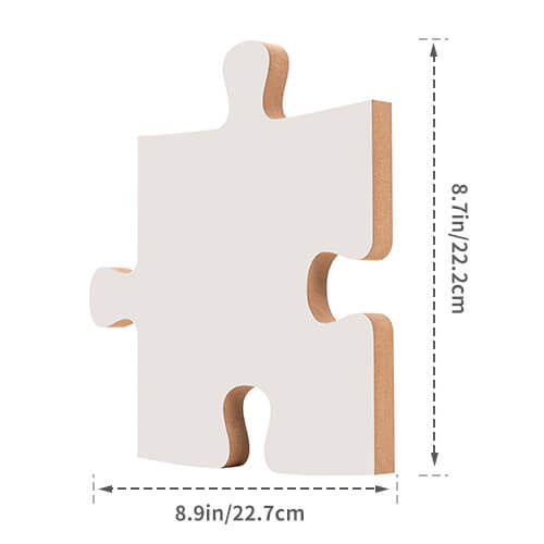 Cornice per foto puzzle in MDF per sublimazione - 17,7 x 22,7 cm