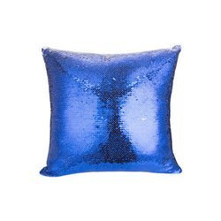Copricuscino 40 x 40 cm con paillettes bicolore per sublimazione – blu