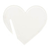 Appendino in vetro acrilico per sublimazione - cuore