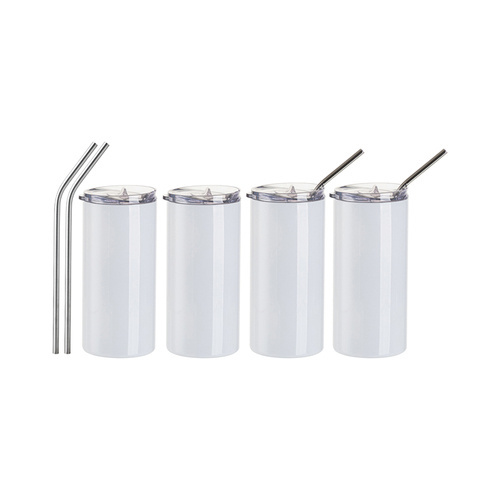 Set di 4 tazze da 480 ml con cannuccia da stampare