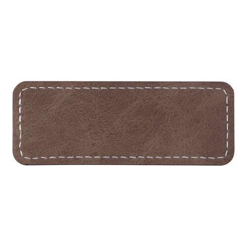 Targhetta in pelle 8,2 x 3,1 cm per sublimazione - grigia