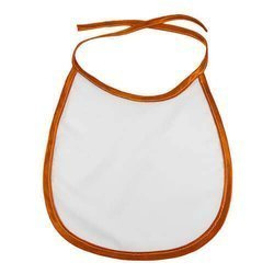 Bavaglino per bambini arancione per sublimazione di trasferimento termico