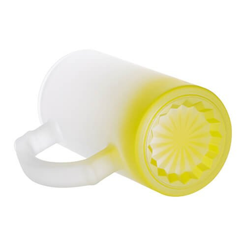 Tazza da 470 ml in vetro smerigliato per sublimazione - sfumatura verde lime