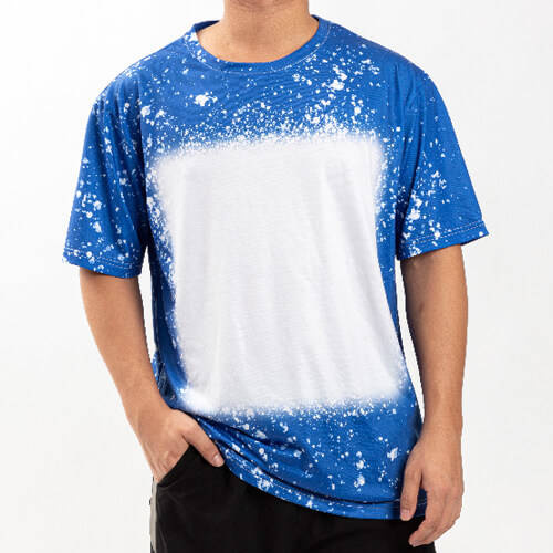 T-shirt Cotton-Like Bleached Starry Blue per sublimazione
