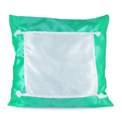 Copricuscino ECO verde 40 x 40 cm per sublimazione di trasferimento termico