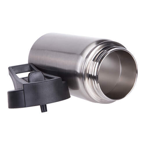 Borraccia argento sportiva in acciaio inossidabile 350 ml - Stampa sublimatica a trasferimento termico