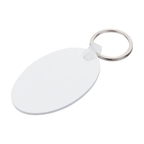 Portachiavi in plastica per sublimazione - Ovale