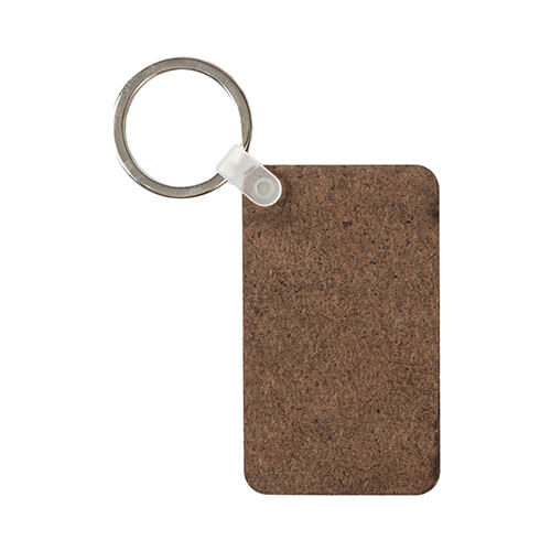 Portachiavi in MDF monofacciale per sublimazione - rettangolo 3,8 x 6,3 cm