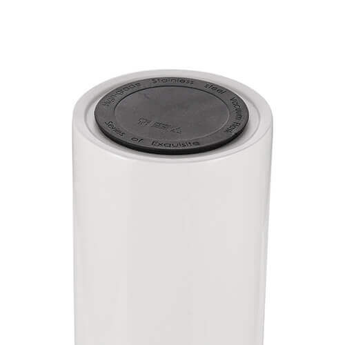 Borraccia termica da 500 ml in acciaio inossidabile - Bianca - Stampa sublimatica a trasferimento termico