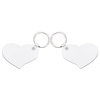 Portachiavi in MDF double face per sublimazione - amante del cuore