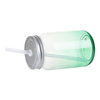 Tazza in vetro Mason Jar da 450 ml senza manico per sublimazione - sfumatura verde