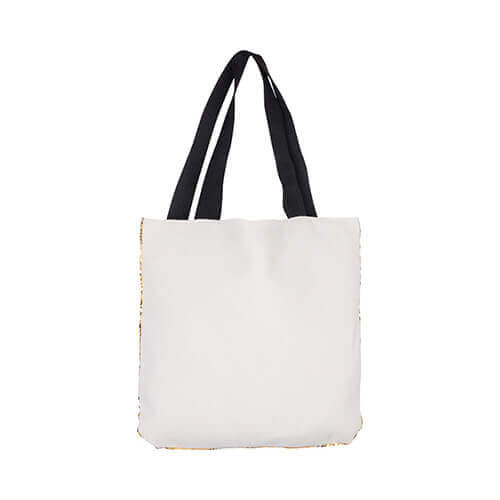 Borsa con pailletes dorate 35 x 38 cm per la sublimazione