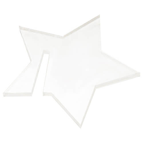 Appendino in vetro acrilico per sublimazione - stella