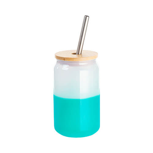 Un bicchiere da 400 ml che cambia colore se esposto al freddo per sublimazione - verde
