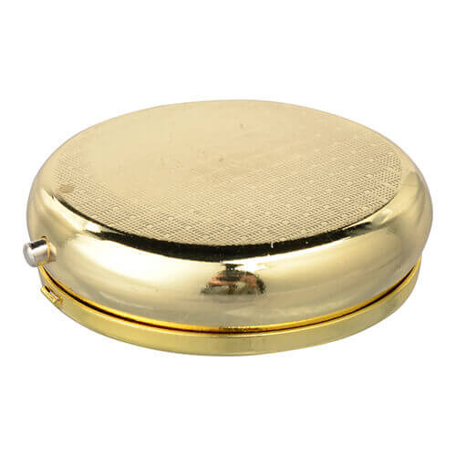 Portapillole rotondo oro - Stampa sublimatica a trasferimento termico