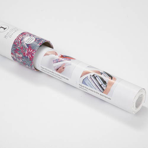 Foglio per idrosublimazione Craft Express - Red/Blue Tropic Leaves